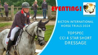 Oliver Townend and En Taro des Vernier Bicton International Horse Trials 4S Dressage Thursday [upl. by Appledorf]