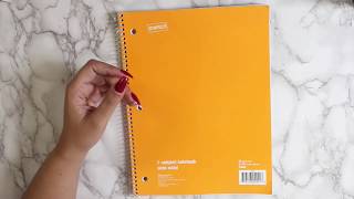 Turning a Notebook Into a DIY Planner  Cheap Planning [upl. by Davena]