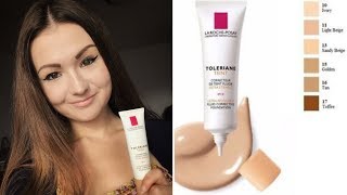 La Roche Posay Toleriane Teint Fluid Corrective Foundaion old version  Review [upl. by Avram]