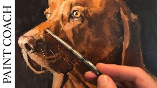 Oil Painting Techniques  How I break down a PET PORTRAIT step by step [upl. by Anirhtak612]