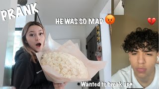 ANOTHER GUY GAVE ME FLOWERS PRANK ON MY BOYFRIEND  HILARIOUS [upl. by Ennaeiluj]