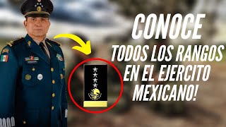 ESTOS SON TODOS LOS RANGOSGRADOS QUE HAY EN EL EJERCITO MEXICANO [upl. by Nodla]