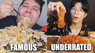 FAMOUS VS UNDERRATED MUKBANGERS compilation [upl. by Krakow844]