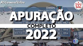 APURAÇÃO DO CARNAVAL DO RIO DE JANEIRO 2022 COMPLETO [upl. by Akinimod]