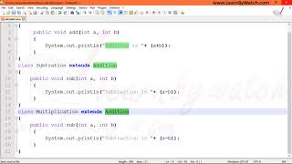 Multilevel Inheritance in JAVA example2  Learn JAVA with Practical Examples  Vineet Agrawal [upl. by Kammerer]