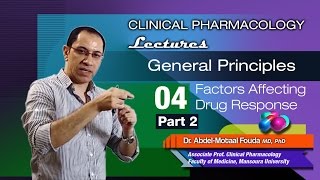 General Principles of Pharmacology Ar  04  variation in drug response  Part2 [upl. by Bary]