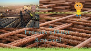 How To Remove The Rust From Reinforcement Steel Bars [upl. by Disario]