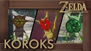 Zelda Breath of the Wild  All Korok Seeds Hyrule Castle Locations 875  900 [upl. by Sucramd]