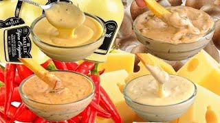 4 Recettes de SAUCES RAPIDES pour FRITES VIANDES et PÂTES [upl. by Kanal]