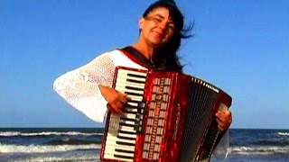 WIESŁAWA DUDKOWIAK  with Accordion on Beach 2  The most beautiful relaxing melody [upl. by Arais]