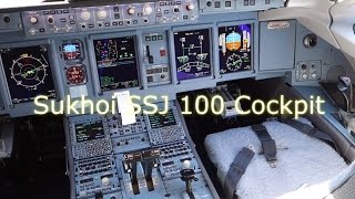 Sukhoi Superjet 100 Cockpit in detail [upl. by Takara]