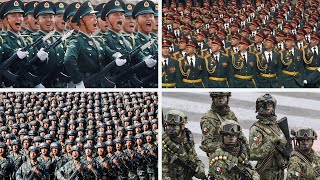 10 DESFILES MILITARES mas IMPRESIONANTES del Mundo [upl. by Sairahcaz]