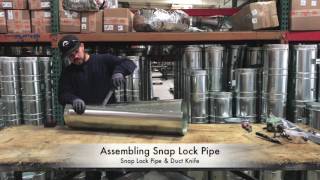 HowTo Assemble Snap Lock HVAC Duct Pipe  The Duct Shop [upl. by Annairba]