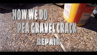 How We Do Pea Gravel Crack Repair [upl. by Aziram262]