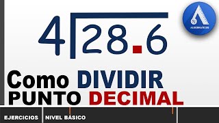 Como hacer DIVISIONES con PUNTO DECIMAL Nivel Secundaria [upl. by Yardley]