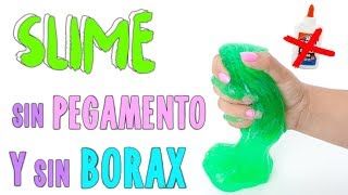 PROBANDO SLIME SIN PEGAMENTO Y SIN BORAX [upl. by Laubin567]