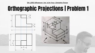 Orthographic Projections  orthographic projection in engineering drawing [upl. by Kunin]