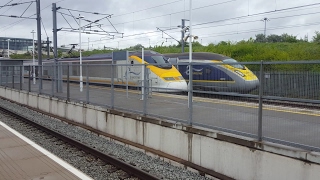 Trains at Ebbsfleet International HS1 22417 [upl. by Naivatco]