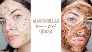 MASCARILLAS PARA PIEL GRASA Y CON ACNÉ  Nicolle Portilla [upl. by Yzeerb]