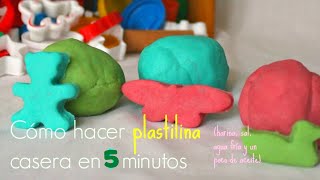 PLASTILINA CASERA en 5 minutos SIN COCCIÓN Biodegradable  Trucos de Familia [upl. by Gilus346]