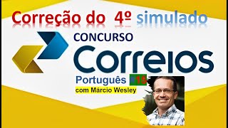 Correção do 4º Simulado  Português para os Correios [upl. by Hakvir]