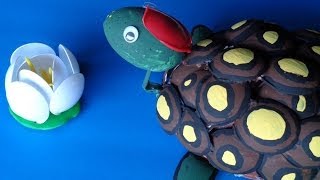 DIY Recycled Projects Plastic Spoon Crafts  How to Make a Turtle with Your Hands [upl. by Fast]