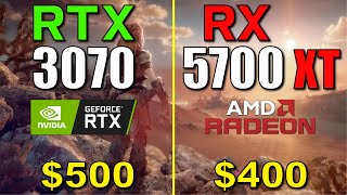 RTX 3070 vs RX 5700 XT  How Big is The Difference [upl. by Milka]