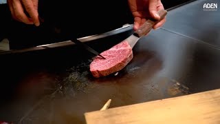 Kobe Beef Chateaubriand Steak  in Kobe Town Japan [upl. by Lauritz722]