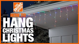 How to Hang Christmas Lights  The Home Depot [upl. by Harbot]