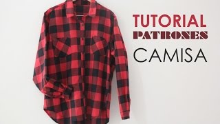 Tutorial y Patrones de Camisa Oversize Mujer [upl. by Nerita693]