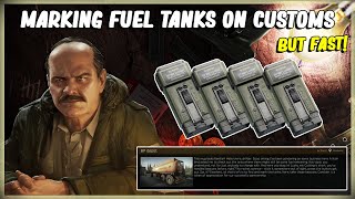 HOW TO MARK FUEL TANKS ON CUSTOMS  EFT ESCAPE FROM TARKOV  PRAPOR BP DEPOT TASK QUEST PATCH 1211 [upl. by Snowber]