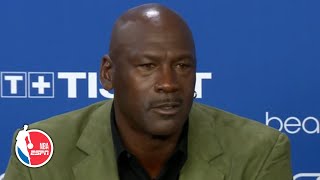 Michael Jordan addresses LeBron James comparisons during Paris press conference  NBA on ESPN [upl. by Anihta]