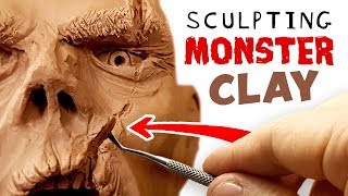 Sculpting MONSTER CLAY  This stuff is Epic [upl. by Lily]