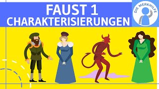 Faust 1  Charakterisierungen Faust Mephisto Gretchen amp Marthe  Deutsch Literatur  Abitur [upl. by Ave389]