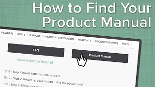 How To Find Your Product Manual [upl. by Pen]