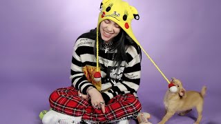 Billie Eilish Plays With Puppies While Answering Fan Questions [upl. by Anma]