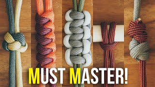 5 Knots Every Paracordist MUST MASTER  Beginner Knots You Need To Know [upl. by Aciruam]