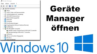 Windows 10 Geräte Manager öffnen Treiber installieren amp deinstallieren [upl. by Ttayw149]