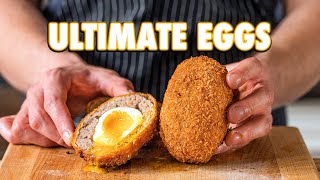 The Perfect Egg Recipe Scotch Eggs 3 Ways [upl. by Nollid]