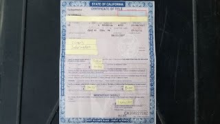 How To Fill Out A California Car Title In Detail [upl. by Ladnek]