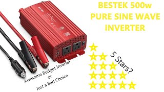 BESTEK 500w Pure Sine Wave Inverter TestReview [upl. by Neumark]