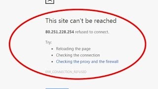 This Site Cant Be Reached ERRCONNECTIONREFUSED in Google chrome Fixed easily [upl. by Eibmab]