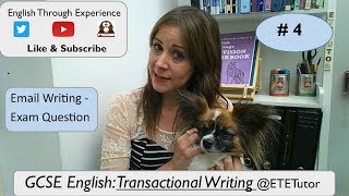 GCSE English Language Paper 2 Transactional Writing  Email Writing Task 4 [upl. by Luca]