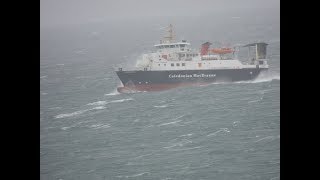 Calmac ferry in Stormy Sea [upl. by Margaux]