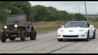 ZR1 Corvette vs LSx Willys Jeep [upl. by Rj]