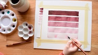 Beginner Watercolor Exercises Part 1 Transparency [upl. by Marlyn]