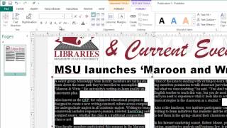 Creating Newsletters in Microsoft Publisher [upl. by Ajile]