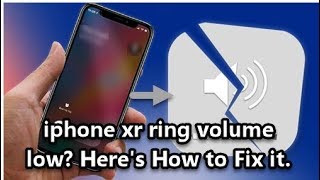 iPhone XR Ringer Too Low Learn how to fix it [upl. by Eolanda]