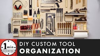 How to Make a Custom Tool Organization Board [upl. by Sucramat]