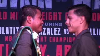 Chocolatito Roman Gonzalez vs McWilliams Arroyo  FACE OFF [upl. by Nami186]